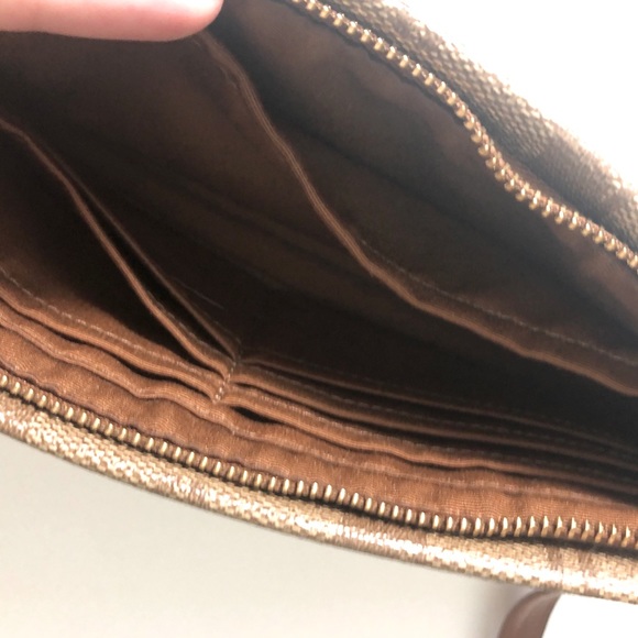 Coach Monogram Canvas Large Wristlet - Picture 8 of 12